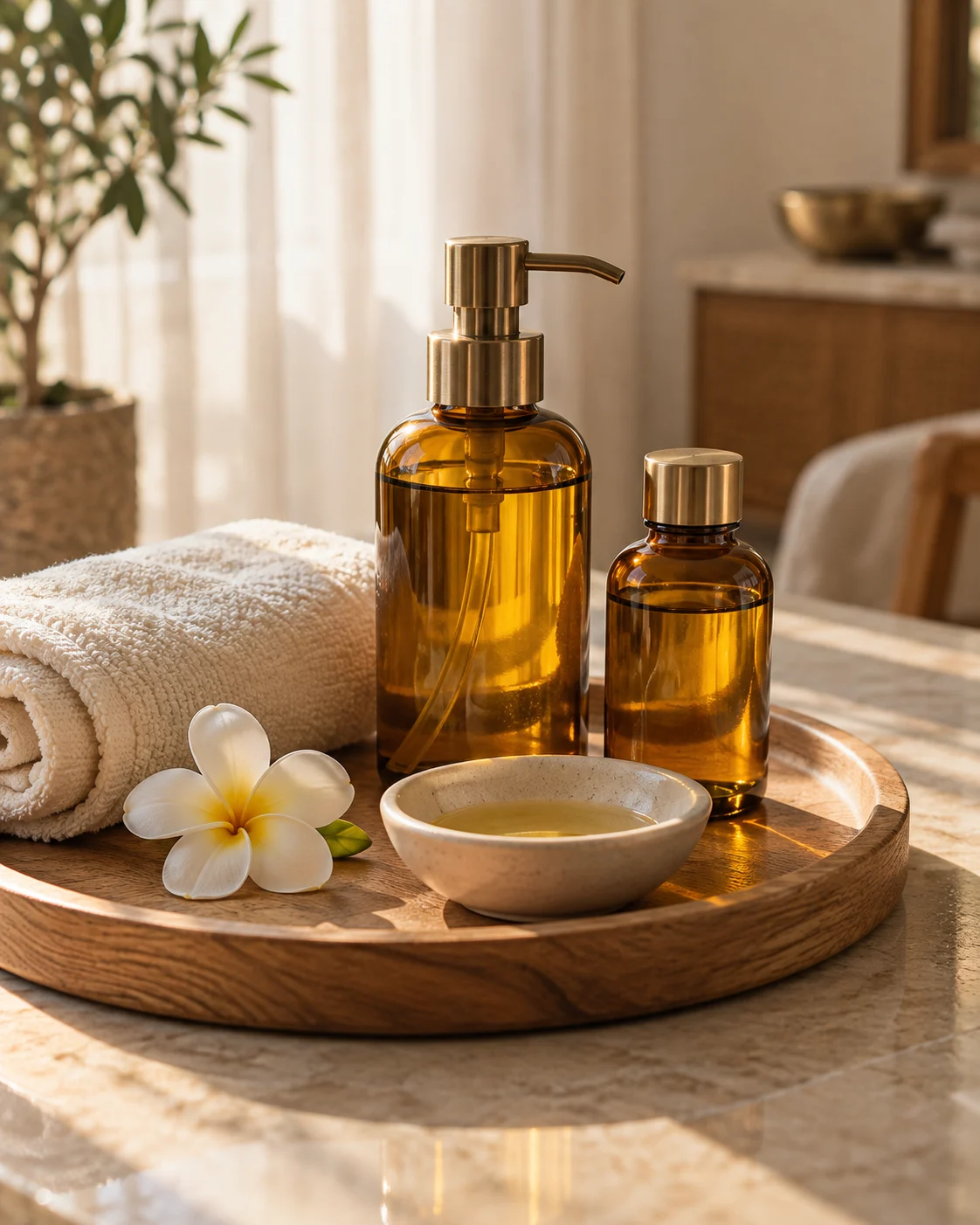 Massage oils and treatment essentials